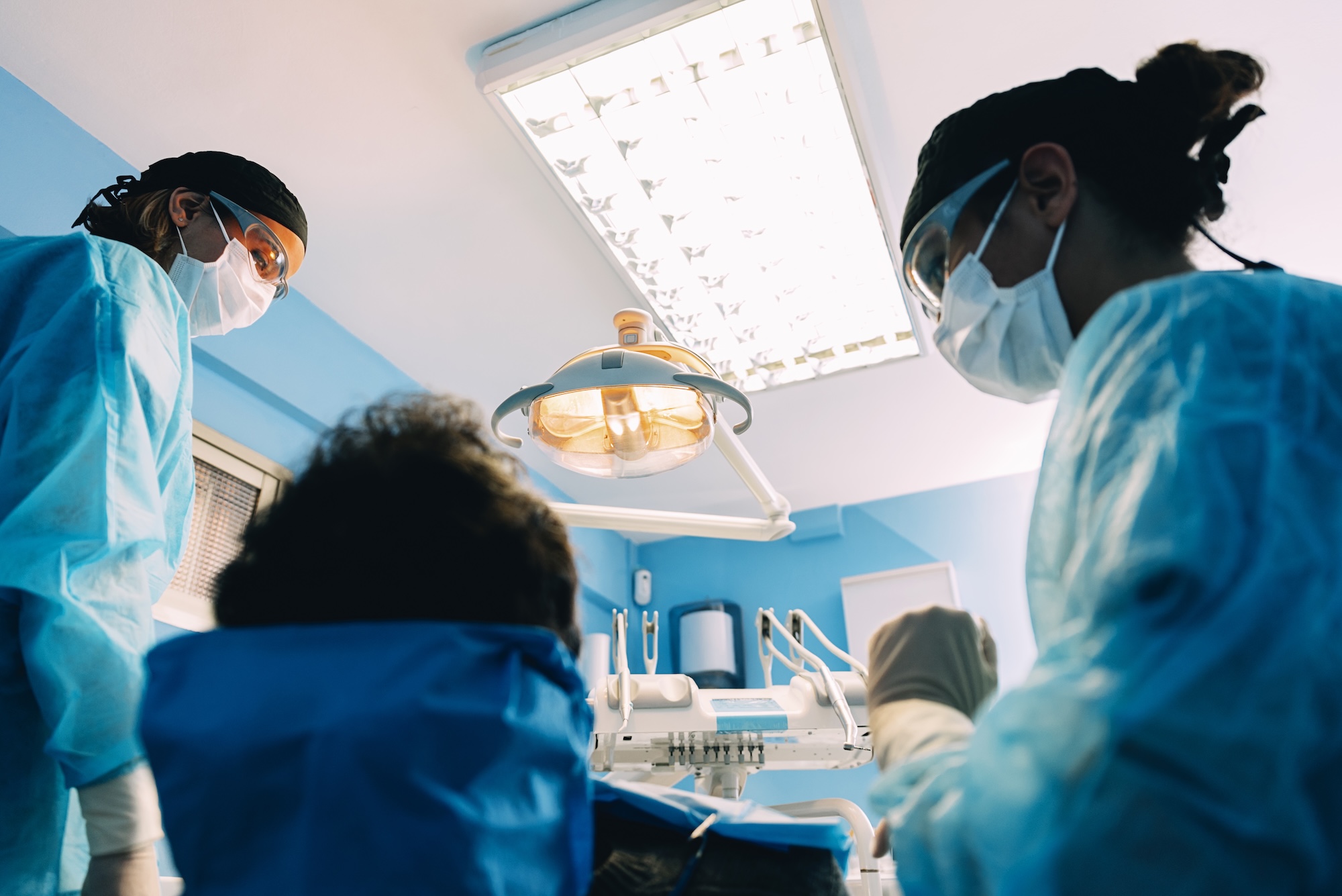 Dentists and patient