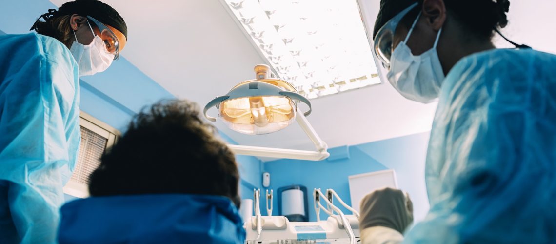 Dentists and patient